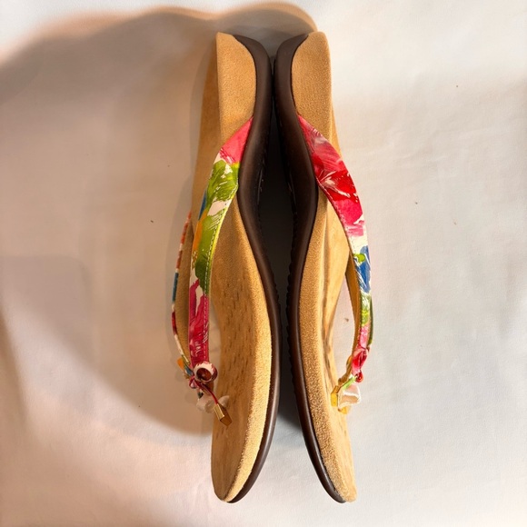 VIONIC Sz 10 Rest Bella II Floral Slip On Slides Flip Flops Orthotic Footbed - Picture 7 of 9
